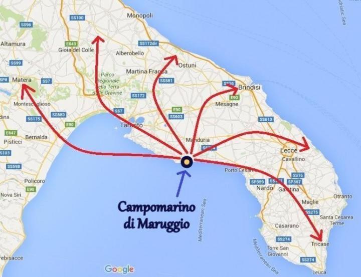 Casa Gialla Mare Del Salento مارودجو المظهر الخارجي الصورة